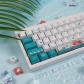 Coral Sea 104+22 PBT Dye-subbed Keycaps Set for Cherry MX Mechanical Gaming Keyboard